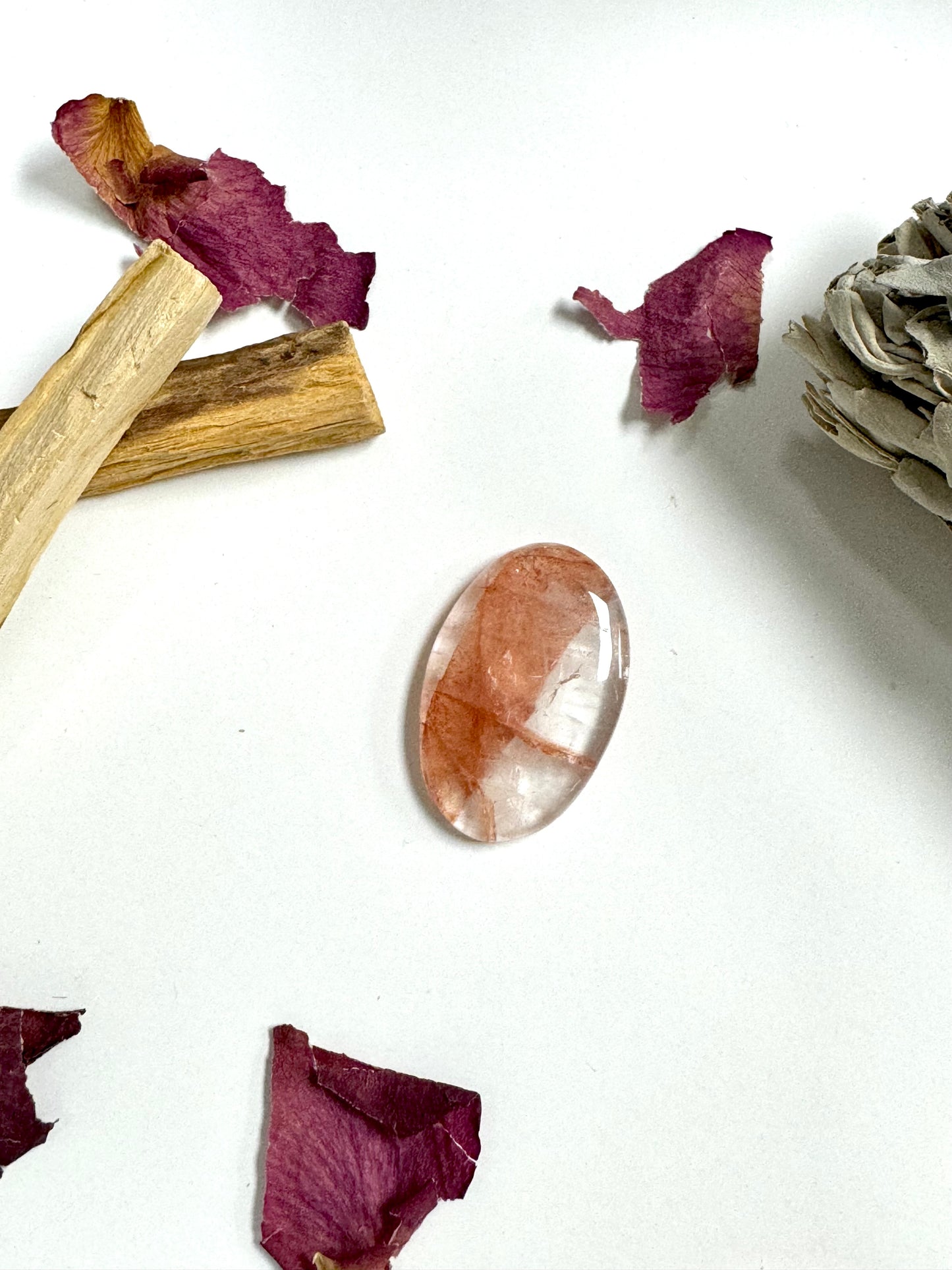 Fire Quartz Cabochon