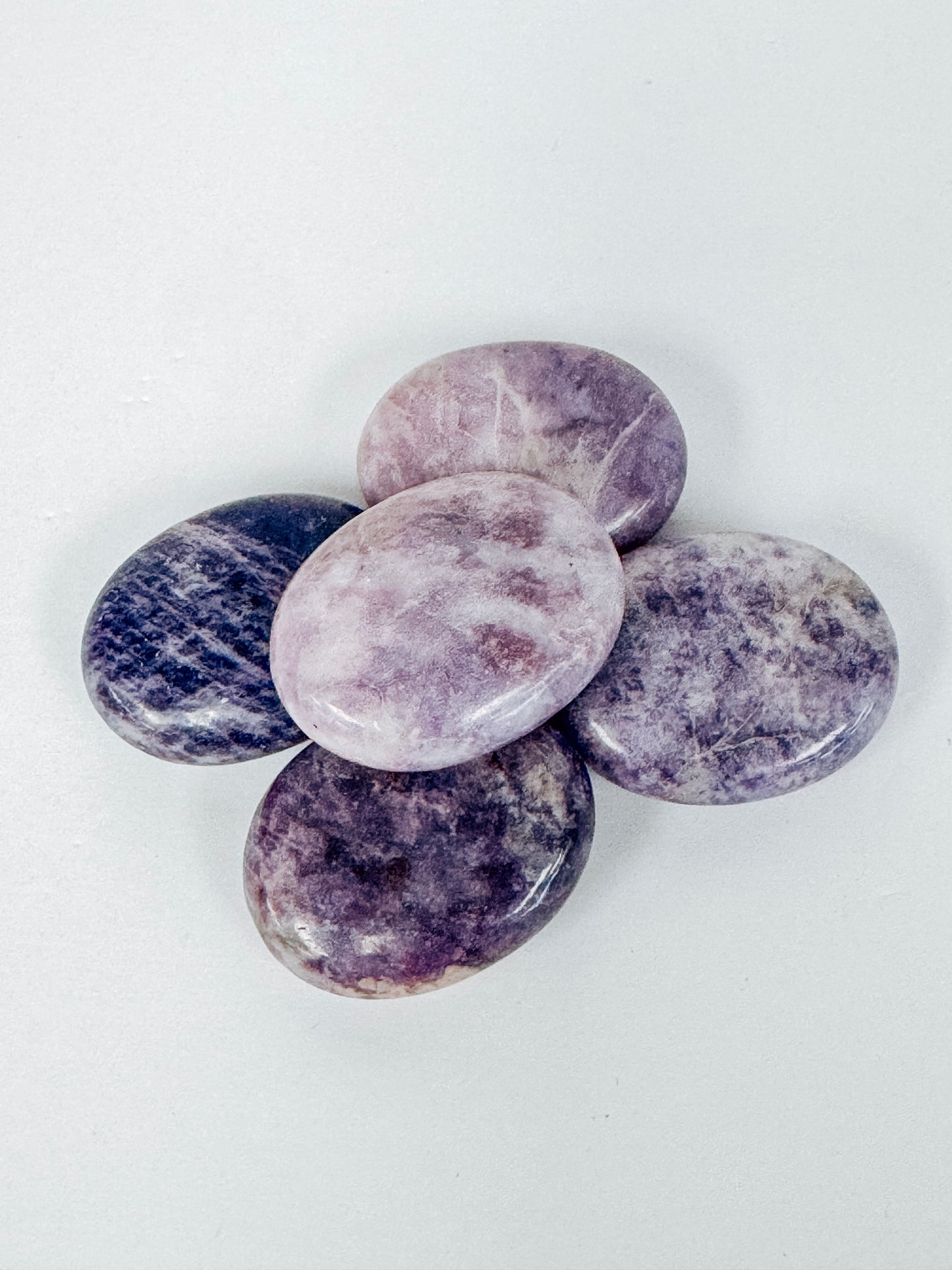 Lepidolite Palm Stones