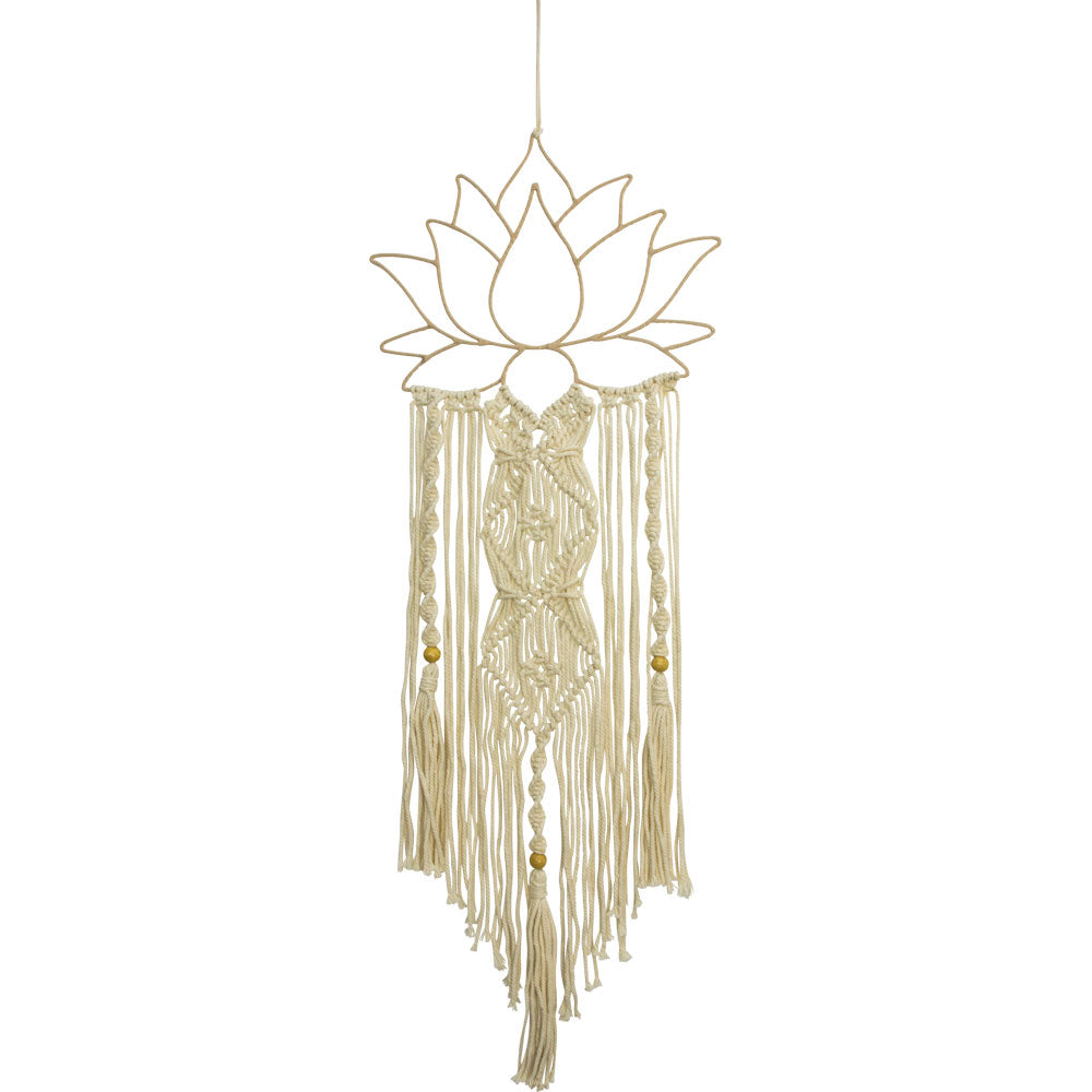 Macrame Lotus Wall Hanger