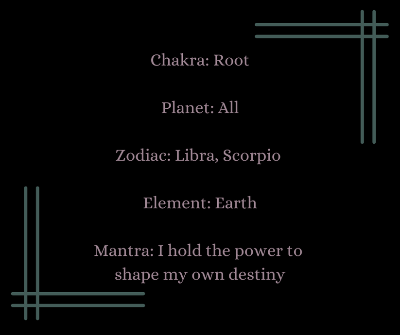 Tourmalinated Quartz Cabochon