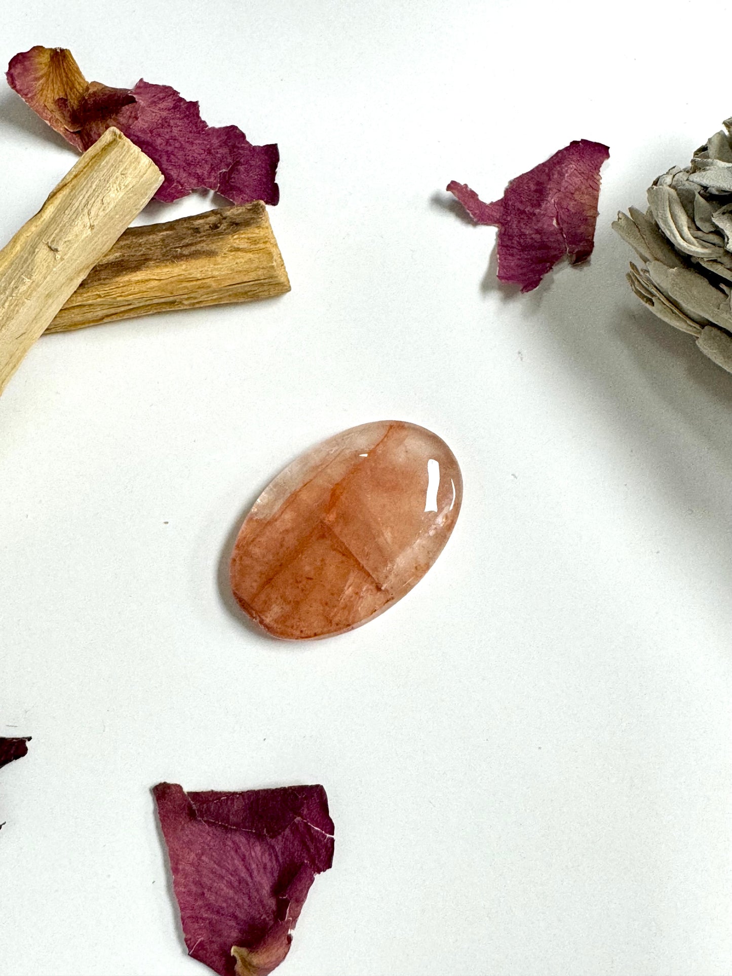 Fire Quartz Cabochon