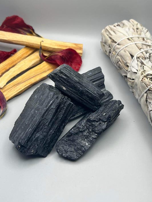 Black Tourmaline, Rough