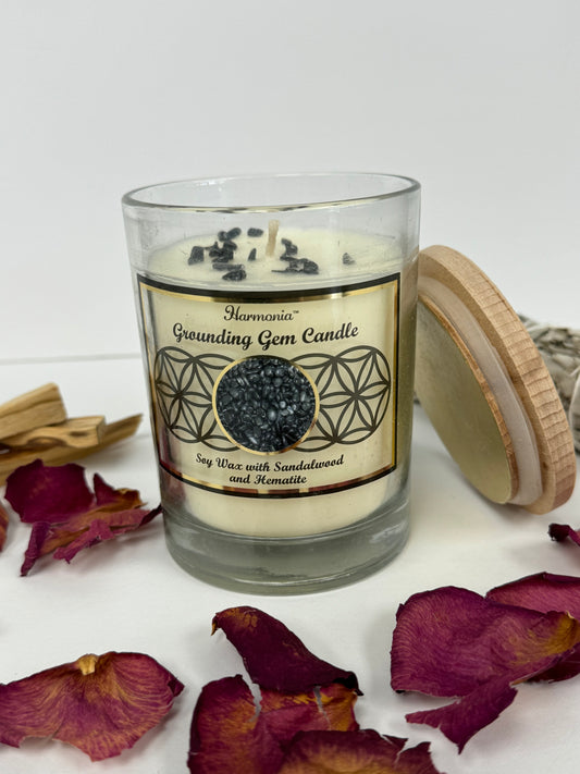 Hematite Soy Candle - (Grounding)