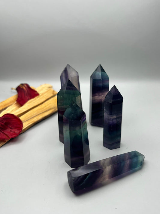 Rainbow Fluorite Tower